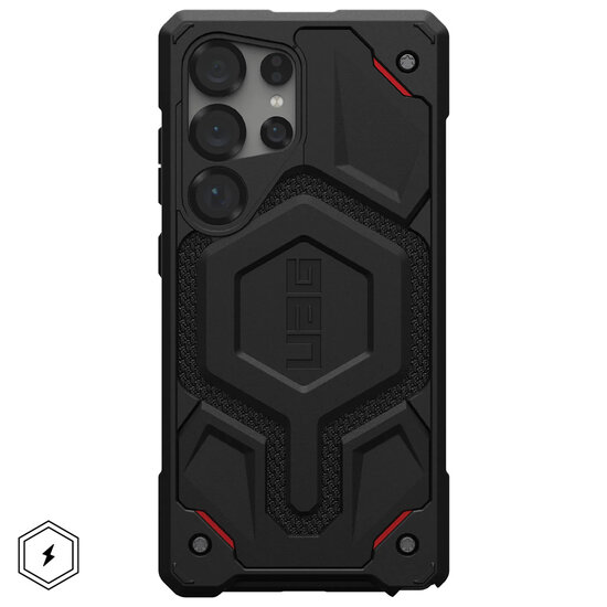 UAG - Monarch Pro Backcover voor Samsung Galaxy S25 Ultra - Kevlar Black