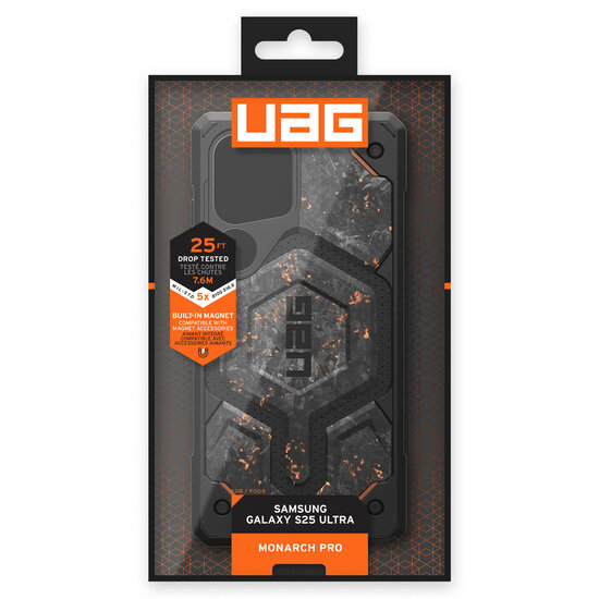 UAG - Monarch Pro Backcover voor Samsung Galaxy S25 Ultra - Forged Carbon