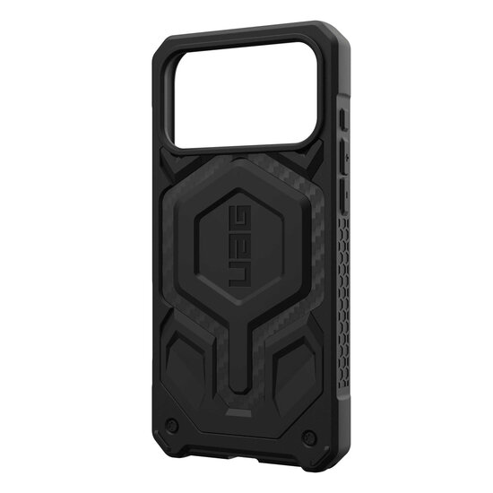 UAG - Monarch Pro Backcover voor Apple iPhone 17 Pro - Carbon Fiber