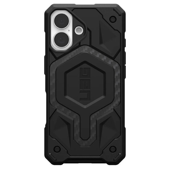 UAG - Monarch Pro Backcover voor Apple iPhone 16 - Carbon Fiber