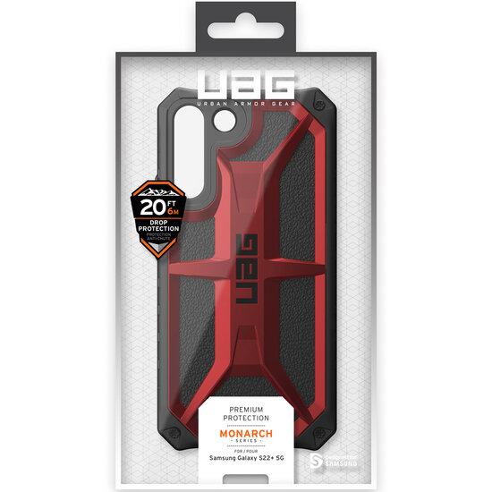 UAG - Monarch Backcover voor Samsung Galaxy S22 Plus - Crimson