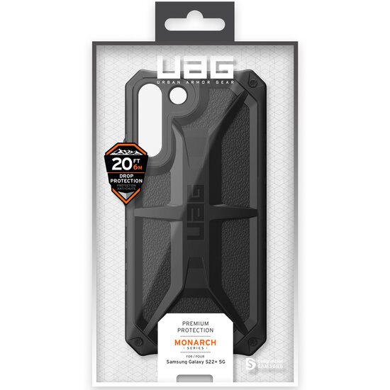 UAG - Monarch Backcover voor Samsung Galaxy S22 Plus - Black