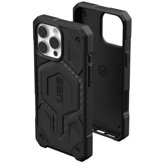 UAG - Monarch Backcover voor Apple iPhone 16 Pro Max - Carbon Fiber
