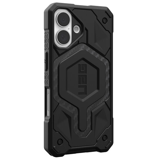 UAG - Monarch Backcover voor Apple iPhone 16 - Carbon Fiber