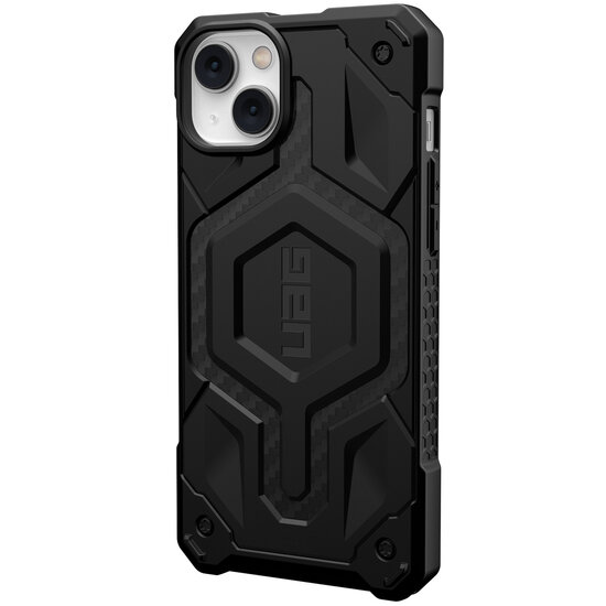 UAG - Monarch Backcover MagSafe voor Apple iPhone 14 Plus - Carbon Fiber