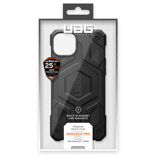 UAG - Monarch Backcover MagSafe voor Apple iPhone 14 Plus - Black