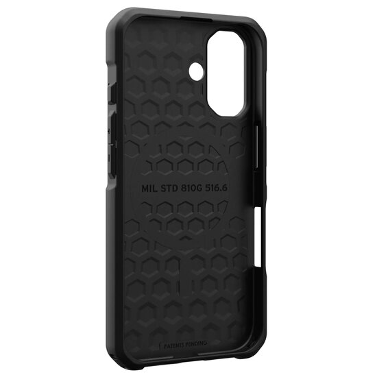UAG - Metropolis LT MagSafe Backcover voor Apple iPhone 16 - Kevlar Black