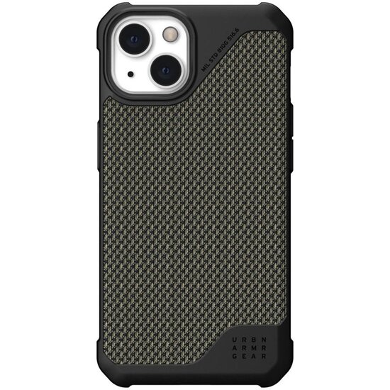 UAG - Metropolis LT Backcover voor Apple iPhone 13 - Kevlar Olive
