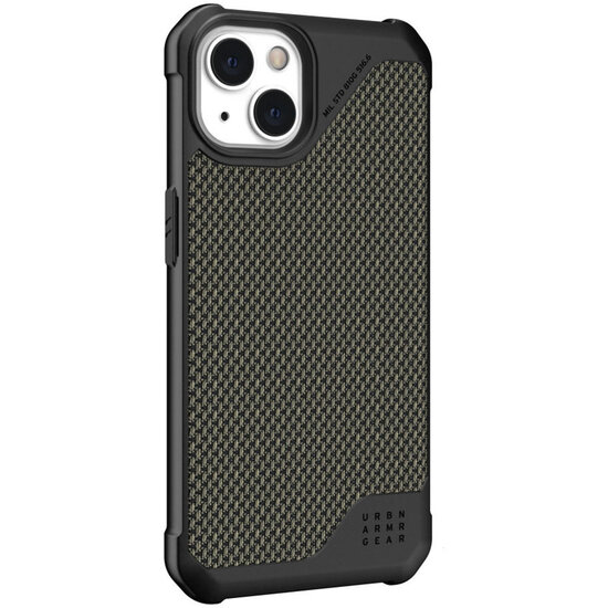 UAG - Metropolis LT Backcover voor Apple iPhone 13 - Kevlar Olive