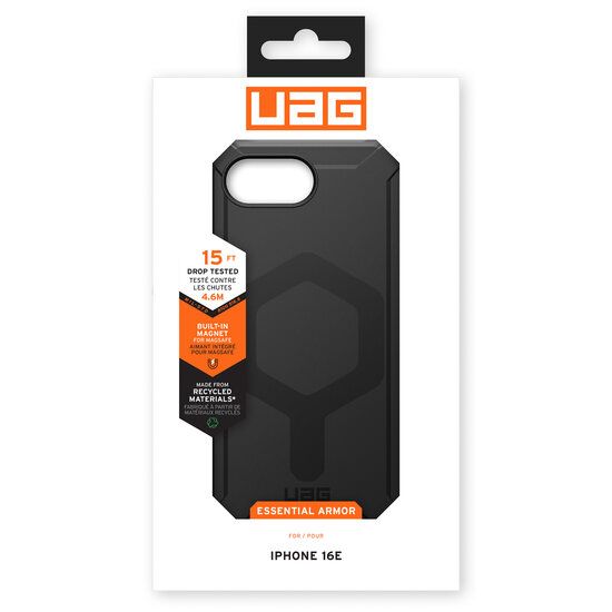 UAG - Essential Armor MagSafe voor Apple iPhone 16e - Black