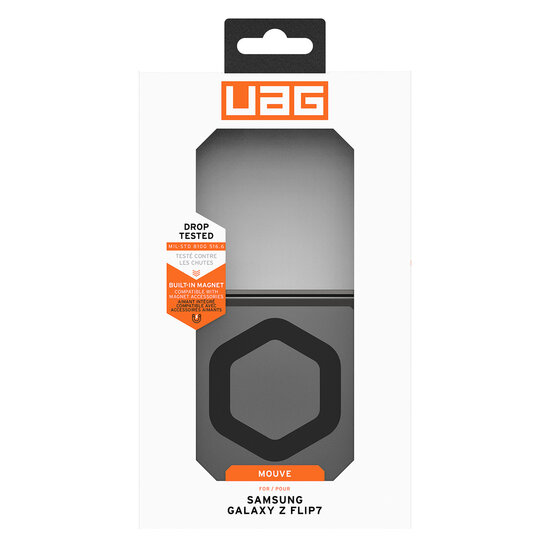 UAG - [U] Mouve Backcover met MagSafe voor Samsung Galaxy Z Flip 7 - Ash