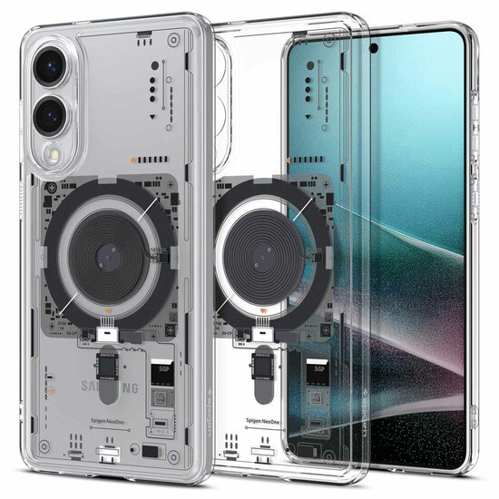 Spigen - Ultra Hybrid Zero One MagFit Backcover voor Samsung Galaxy S25 Edge - Clear