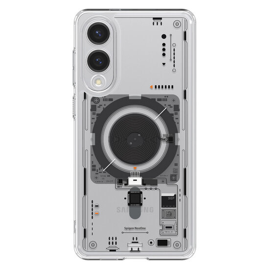 Spigen - Ultra Hybrid Zero One MagFit Backcover voor Samsung Galaxy S25 Edge - Clear