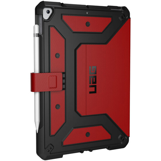 UAG - Metropolis Bookcase voor Apple iPad 9 (2021) 10.2 inch / iPad 8 (2020) 10.2 inch / iPad 7 (2019) 10.2 inch - Red