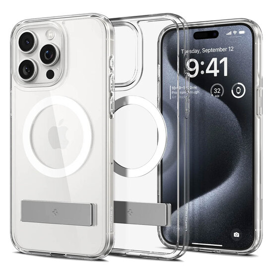 Spigen - Ultra Hybrid S MagSafe voor Apple iPhone 15 Pro - Transparent