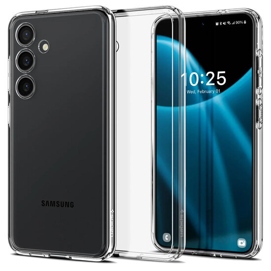 Spigen - Ultra Hybrid Backcover voor Samsung Galaxy S24 - Crystal Clear