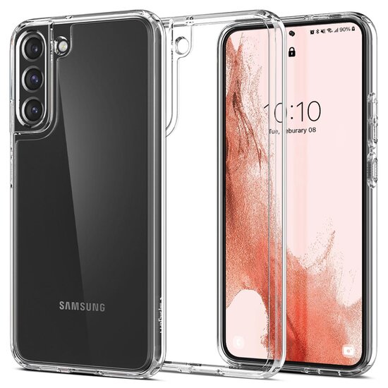 Spigen - Ultra Hybrid Backcover voor Samsung Galaxy S22 - Transparent