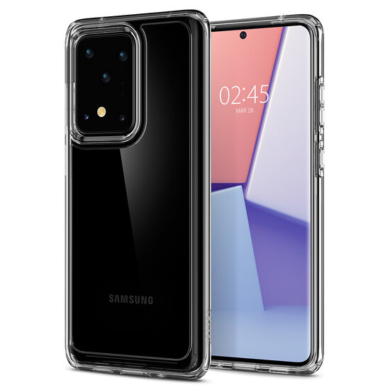 Spigen - Ultra Hybrid Backcover voor Samsung Galaxy S20 Ultra - Crystal Clear