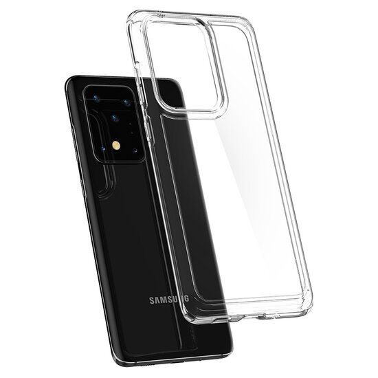 Spigen - Ultra Hybrid Backcover voor Samsung Galaxy S20 Ultra - Crystal Clear