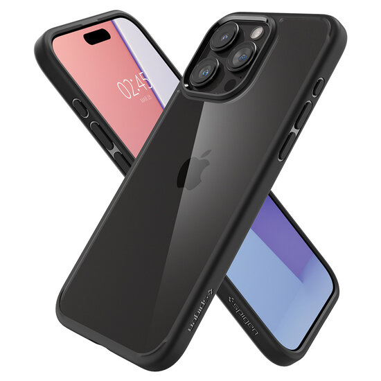 Spigen - Ultra Hybrid Backcover voor Apple iPhone 15 Pro Max - Matte Black