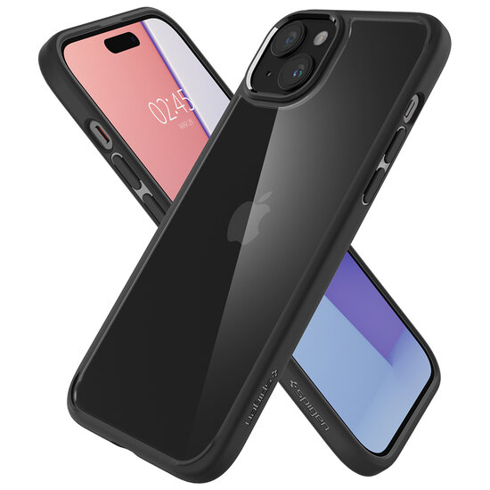 Spigen - Ultra Hybrid Backcover voor Apple iPhone 15 - Matte Black
