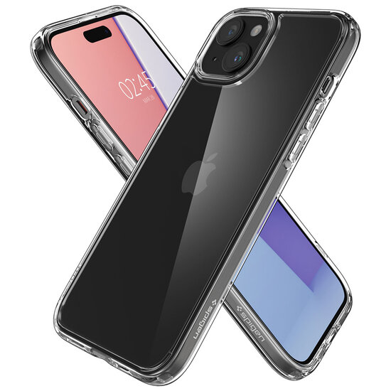Spigen - Ultra Hybrid Backcover voor Apple iPhone 15 - Crystal Clear