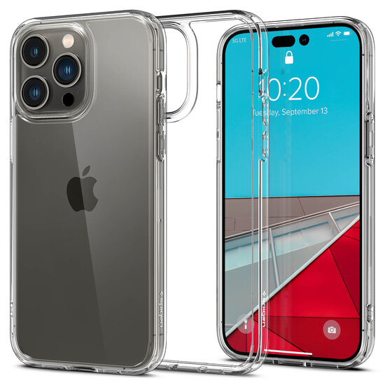 Spigen - Ultra Hybrid Backcover voor Apple iPhone 14 Pro Max - Transparent