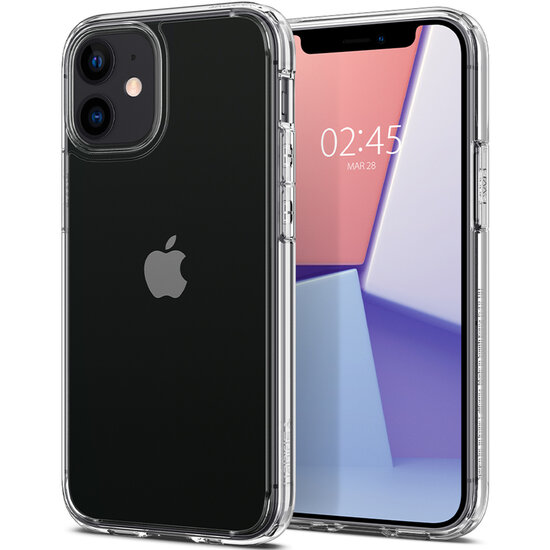 Spigen - Ultra Hybrid Backcover voor Apple iPhone 12 Mini - Transparent