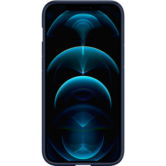 Spigen - Ultra Hybrid Backcover voor Apple iPhone 12 (Pro) - Dark Blue