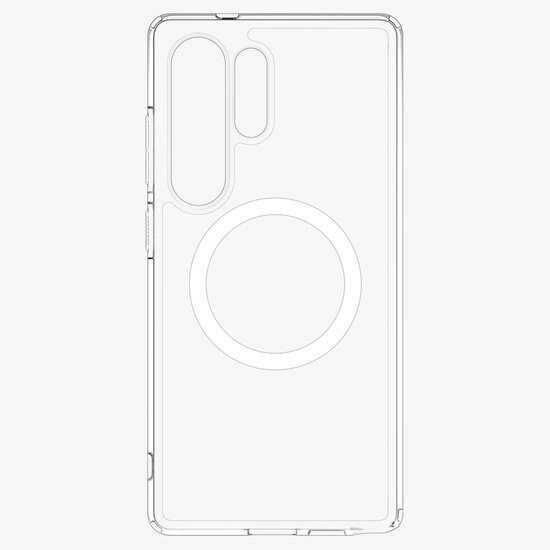Spigen - Ultra Hybrid Backcover MagSafe voor Samsung Galaxy S25 Ultra - Transparent