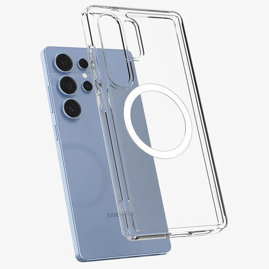 Spigen - Ultra Hybrid Backcover MagSafe voor Samsung Galaxy S25 Ultra - Transparent