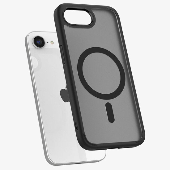 Spigen - Ultra Hybrid Backcover MagSafe voor Apple iPhone 16e - Frost Black