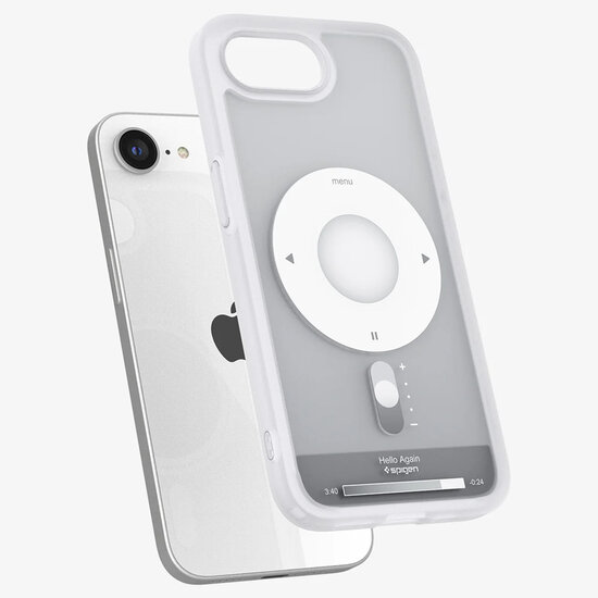 Spigen - Ultra Hybrid Backcover MagSafe voor Apple iPhone 16e - Classic Silver