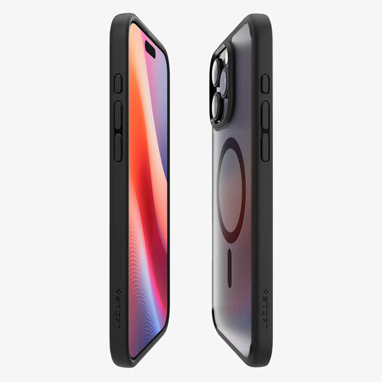 Spigen - Ultra Hybrid Backcover MagSafe voor Apple iPhone 16 Pro Max - Frost Black