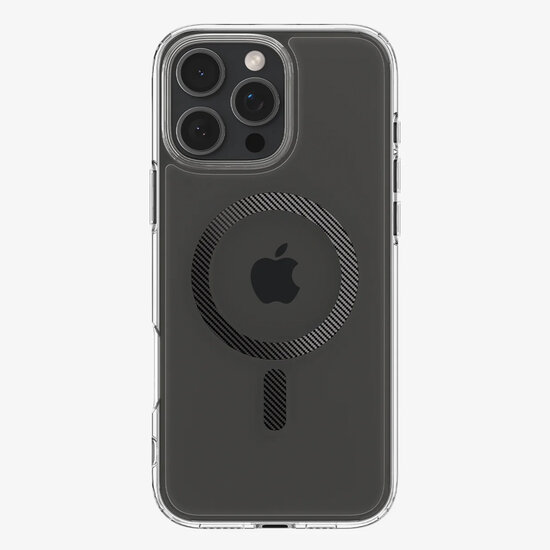 Spigen - Ultra Hybrid Backcover MagSafe voor Apple iPhone 16 Pro Max - Carbon Fiber