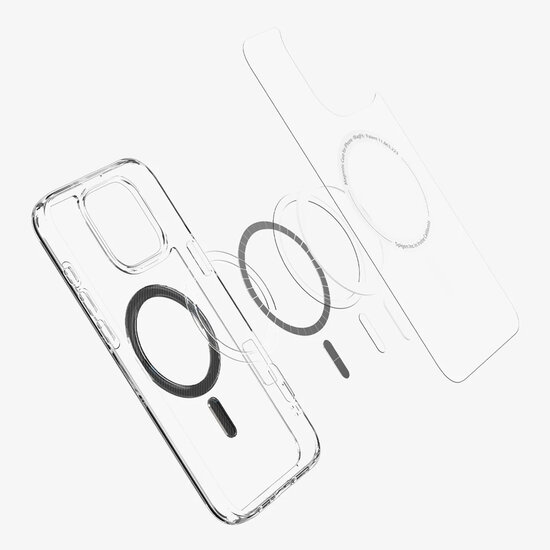 Spigen - Ultra Hybrid Backcover MagSafe voor Apple iPhone 16 Pro Max - Carbon Fiber