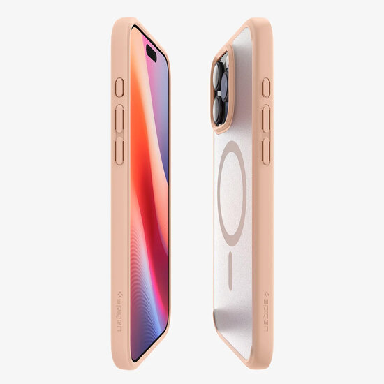 Spigen - Ultra Hybrid Backcover MagSafe voor Apple iPhone 16 Pro - Rose Titanium
