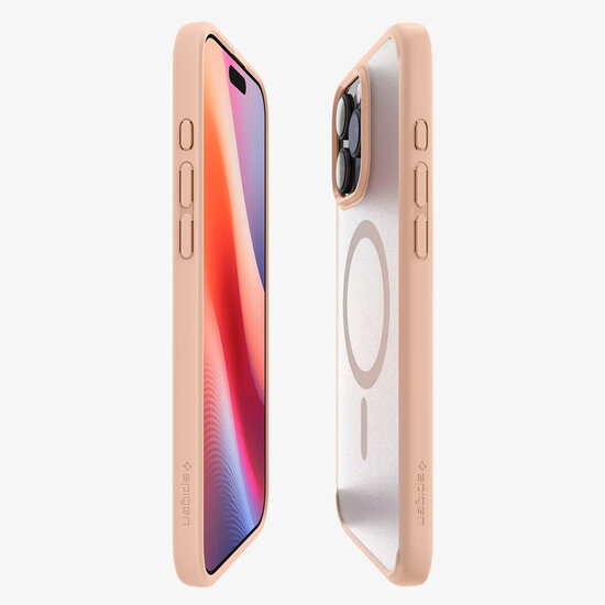 Spigen - Ultra Hybrid Backcover MagSafe voor Apple iPhone 16 Pro - Pink