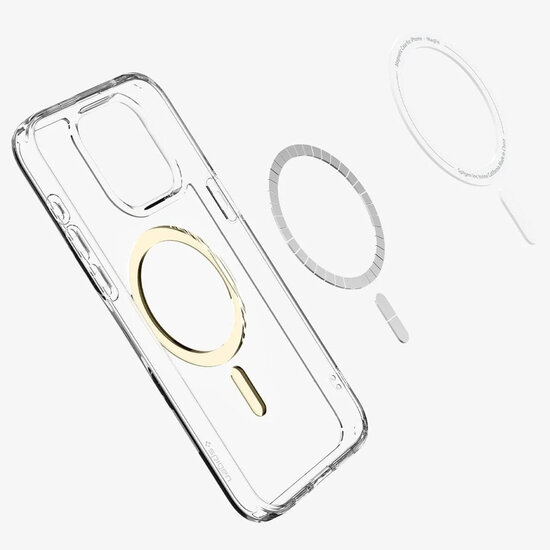 Spigen - Ultra Hybrid Backcover MagSafe voor Apple iPhone 15 Pro Max - Gold