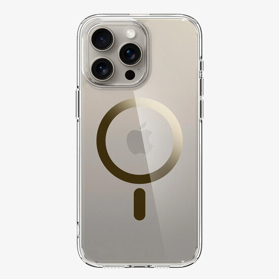 Spigen - Ultra Hybrid Backcover MagSafe voor Apple iPhone 15 Pro Max - Gold