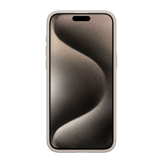 Spigen - Ultra Hybrid Backcover MagSafe voor Apple iPhone 15 Pro - Frost Natural Titanium