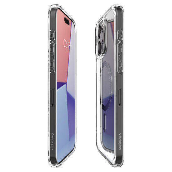 Spigen - Ultra Hybrid Backcover MagSafe voor Apple iPhone 15 Pro - Carbon Fiber
