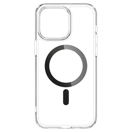 Spigen - Ultra Hybrid Backcover MagSafe voor Apple iPhone 15 Pro - Carbon Fiber
