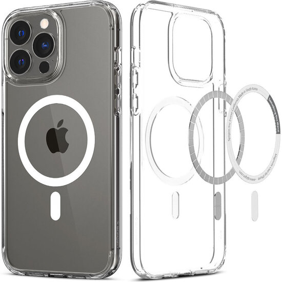 Spigen - Ultra Hybrid Backcover MagSafe voor Apple iPhone 13 Pro Max - Crystal Clear