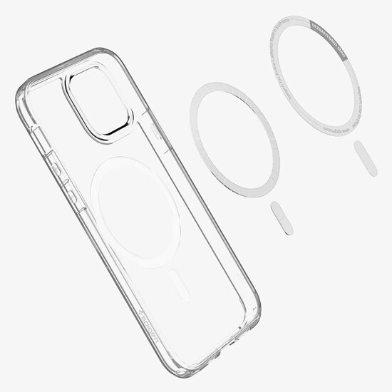 Spigen - Ultra Hybrid Backcover MagSafe voor Apple iPhone 12 (Pro) - White