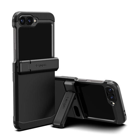 Spigen - Tough Armor Pro Backcover voor Samsung Galaxy Z Flip 6 / Flip 7 FE - Black
