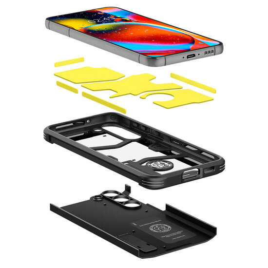 Spigen - Tough Armor Backcover voor Samsung Galaxy S23 - Black