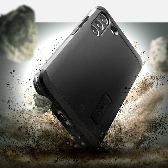 Spigen - Tough Armor Backcover voor Samsung Galaxy S22 - Black
