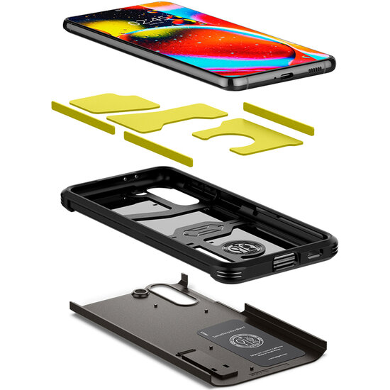 Spigen - Tough Armor Backcover voor Samsung Galaxy S21 - Gunmetal