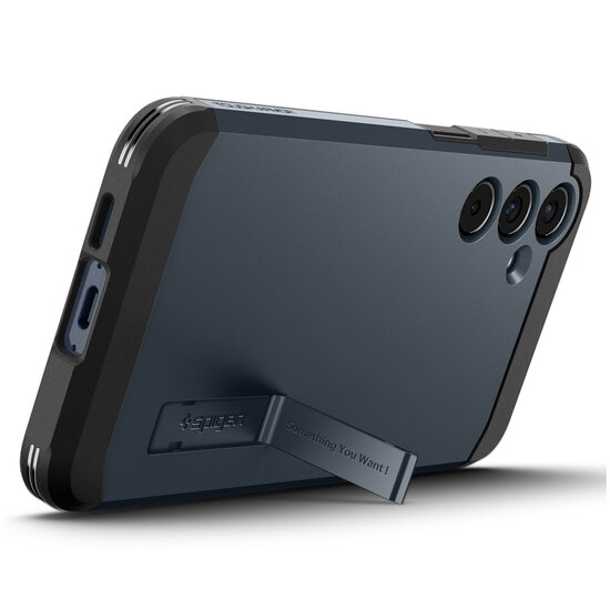 Spigen - Tough Armor Backcover voor Samsung Galaxy A55 - Metal Slate